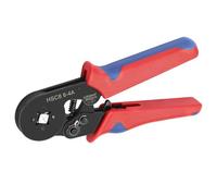 Heschen Crimper Plier, HSC8 6-4A, Mini Self-Adjustable Crimping Tools, Use for 0.25-6.0 mm² (23-10 AWG) Square Ferrule Wire Cable End-Sleeves, Red