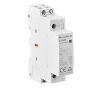 Heschen CT1-25 Household AC Contactor 25A 2P 2NO 220V/230V 35mm DIN Rail | Low Noise (<40 dB) Household Relay for Smart Home automation, EV Charger and heat pumps,CE,TÜV Rheinland Certified