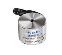 Heschen DC Holding Electromagnet HS-P20x15 Suction Cup Magnet, 20x15mm, DC 24V
