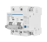 Heschen DC Miniature Circuit Breaker, HSB6C-DC, DC500V 125A,2 Poles, With AC/DC 24-48V Shunt trip release, for Solar PV System Solar Panels Grid System