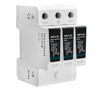 Heschen DC Surge Protective Device for PV, WR-T2-DC, 3P 1500VDC 20KA, T2 Type, Fire-Proof, 35mm DIN Rail Mounting, TUV CB Listed