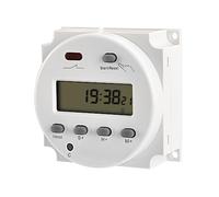 Heschen Digital LCD Electronic Timer Cycle Countdown Time Control Switch, CN102A, DC12V 16Amp, SPST