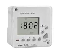 Heschen Digital LCD Power Weekly Programmable Electronic Timer Relay Switch, THC711A, 220-240VAC, LED Indicator, CE