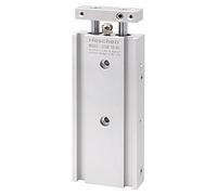 Heschen Dual Aluminum Air Cylinder CXSM 10-50 Guide Rod Plate Double Rod Guided Pneumatic Slide Bearing Cushioned 10mm Bore 50mm Stroke Double Acting