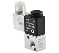 Heschen Electrical Pneumatic Solenoid Valve 3V1-06 12VDC PT1/8 3/2 Way Normally Closed CE