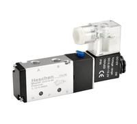 Heschen Electrical Pneumatic Solenoid Valve 4V210-06 DC 12V PT 1/8 5 Way 2 Position
