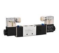 Heschen Electrical Pneumatic Solenoid Valve, 4V230-08C, 12VDC, PT1/4'', 5 Way 3 Position, CE