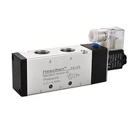 Heschen Electrical Pneumatic Solenoid Valve, 4V410-15, 24VDC 4.8W, PT1/2'', 5 Way 2 Position, CE