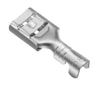 Heschen female spade quick splice crimp terminals 4.8mm crimp connector non insulated 100 pcs