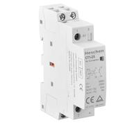 Heschen Household AC Contactor, CT1-25, Ie 25A, 2 Pole Two Normally Open, AC 24V Coil Voltage, 35mm DIN Rail Mount