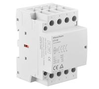 Heschen Household AC Contactor, CT1-32, Ie 32A, 4 Pole, Four Normally Open, AC 220V/240V Coil Voltage, 35mm DIN Rail Mount, TUV Listed