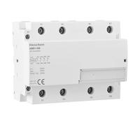 Heschen Household AC Contactor, HSR1-100, Ie 100A, 4 Pole, Four Normally Closed, AC 220V Coil Voltage, 35mm DIN Rail Mount