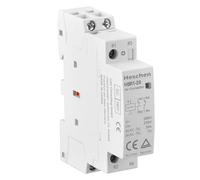 Heschen Household AC Contactor, HSR1-20, Ie 20A, 2 Pole, 2NC, DC 12V Coil Voltage, 35mm DIN Rail Mount