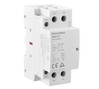 Heschen Household AC Contactor, HSR1-32, Ie 32A, 2 Pole, Two Normally Closed, AC 220V/240V Coil Voltage, 35mm DIN Rail Mount, TUV Listed