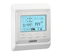 Heschen LCD Digital Weekly Programming Thermostat, HS-E806, 230VAC 3Amp, Radiant Floor Heating Thermostats Controller, Suitable for Water Heating System