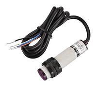 Heschen M18 Column Infrared Photoelectric Proximity Switch, Diffuse Reflection Type, E3F-DS10C4, Detection Distance 10CM, 10-30VDC 200mA, NPN Normally Open(NO), 3 Wire