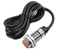 Heschen M8 Inductive Proximity Sensor PR18-5DP 5mm PNP NO 10-30VDC | threaded brass barrel, pnp no 3-wire output, 5mm shielded sensing, metal detector, pre wired cable lead, position approach