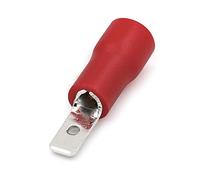 Heschen Male Quick Disconnects Vinyl Insulated, MDD1.25-110, 2.8 x 0.5 mm Cable Terminal, for 0.5-1.5mm² (22-16 AWG), Red, 100Pack