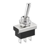 Heschen Metal Toggle switch Flick Flip, KN3D-102, 12V 25A, ON/ON, 2 positon, 3 pin, for Car Dash Light