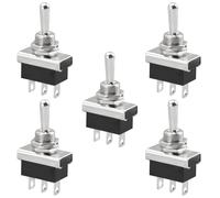 Heschen Metal Toggle switch Flick Flip, KN3D-103, 12V 25A, SPDT, ON/OFF/ON, 3 Positon, 3 Pin, for Car Dash Light (5)