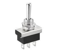 Heschen Metal Toggle switch Flick Flip, KN3D-103, 12V 25A, SPDT, ON/OFF/ON, 3 Positon, 3 Pin, for Car Dash Light (1)