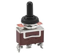 Heschen metal toggle switch, KN3C-113, SPDT ON/OFF/(ON) side momentary 3 position 15A 250VAC with waterproof cap