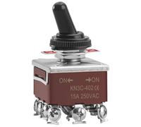Heschen metal toggle switch KN3C-402 4PDT maintained ON/ON 2 position 15A 250VAC 10A 380VAC CE with waterproof cover