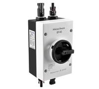 Heschen Photovoltaic DC Isolator Solar Switch, GF40, 32A 1200VDC, 4P, IP66 Solar Combiner Box, for Off/On Grid Solar Systems, Solar Panel Solar Power System RV