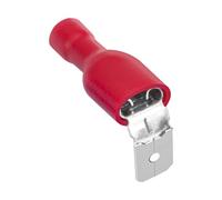 Heschen Piggyback Spade Crimp Terminal Connector 0.5-1.5mm², 22-16 AWG, Red, 25PCS