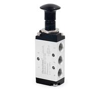 Heschen Pneumatic hand draw valve 4R110-06 5 way 2 position PT1/8 Hand return