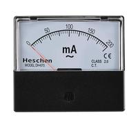 Heschen Rectangle Panel Mounted Current Meter Ammeter Tester DH-670 AC 0-200mA Class 2.0 CE listed