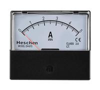 Heschen Rectangle Panel Mounted Current Meter Ammeter Tester DH-670 DC 0-5A Class 2.0 CE listed
