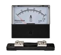 Heschen Rectangular Panel Mounted Electricity Meter Ammeter Tester DH-670 DC 0-50A Class 2.0 with Shunt