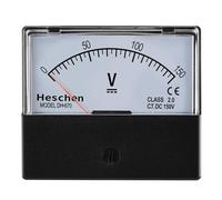 Heschen Rectangular Voltmeter Analog Panel Volt Voltage Meter DH 670 DC 0- 150 V Class 2.0