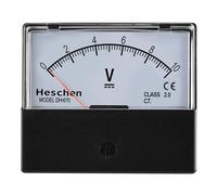 Heschen Rectangular Voltmeter Analogue Panel Volt Voltage Meter DH-670 DC 0-10V Class 2.0