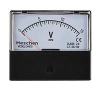 Heschen Rectangular Voltmeter Analogue Panel Volt Voltage Meter DH-670 DC0-15V Class 2.0