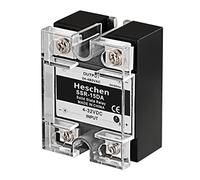 Heschen Single Phase DC/AC Solid State Relay, SSR-15DA, Input 4-32VDC, Output 24-480VAC, 15A 50-60Hz