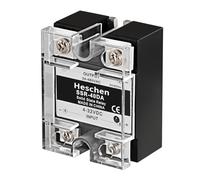 Heschen Single Phase DC/AC Solid State Relay, SSR-40DA, Input 4-32VDC, Output 24-480VAC, 40A 50-60Hz (1)