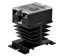 Heschen Single Phase DC/AC Solid State Relay, SSR-40DA, Input 4-32VDC, Output 24-480VAC, 40A 50-60Hz, with Heat Sink