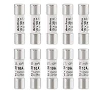 Heschen Solar DC1000V PV Fuse, Photovoltaic Fuses, gPV Type Fuse Link, ST-10PV, 10 * 38mm, 10A 1000VDC, for Solar PV System Protection, 10PCS