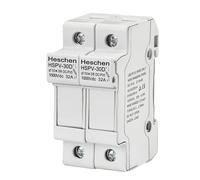 Heschen Solar PV Fuse Holder 1000VDC 32A 2P 10x38mm 35mm DIN Rail HSPV-30D