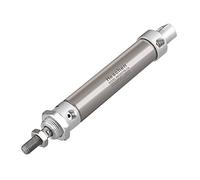 Heschen Stainless Steel Mini Pneumatic Air Cylinder, MA 25-75, Bore 25mm, Stroke 75mm, Single Rod Double Acting
