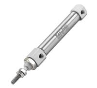 Heschen Stainless Steel Slim Air Pneumatic Cylinder, CDJ2B 10-30, M5 Port, 10mm Bore, Double Acting Single Rod (30mm Stroke)