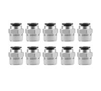 Heschen Straight Pneumatic Push to Quick Connect Fittings, PC8-03, PT3/8'' Male Thread Connector, 8mm Tube OD, 10 PCS