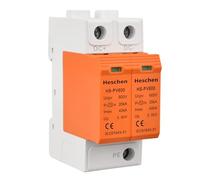 Heschen Surge Protective Device for PV, HS-PV600, 2P 600VDC 20KA, Fire-Proof, 35mm DIN Rail Mounting