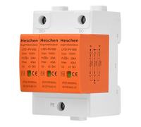 Heschen Surge Protective Device for PV, LYD1-PV1000, 3P 1000VDC 20KA, Fire-Proof, 35mm DIN Rail Mounting