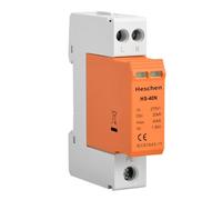 Heschen Surge Protective Device SPD, HS-40N, 275VAC 20KA, 2P, Fire-Proof, Low-Voltage Arrester, 35mm DIN Rail Mounting
