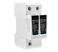 Heschen Surge Protective Device SPD, WR-T1T2-AC,275V, In 20kA, Iimp 7KA, T1+T2 Type, Fire-Proof, Low-Voltage Arrester Device, 35mm DIN Rail Mounting, TUV CB Listed (2P)