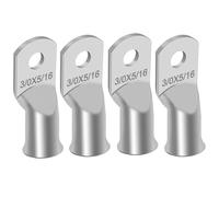 Heschen Wire Lugs 95mm² 3/0 AWG 8mm 5/16" Bolt Tinned Copper Terminals 4Pcs
