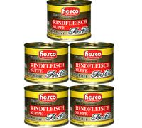 Hesco First Class Beef Soup Strongly Concentrated 5 Cans 1060ml